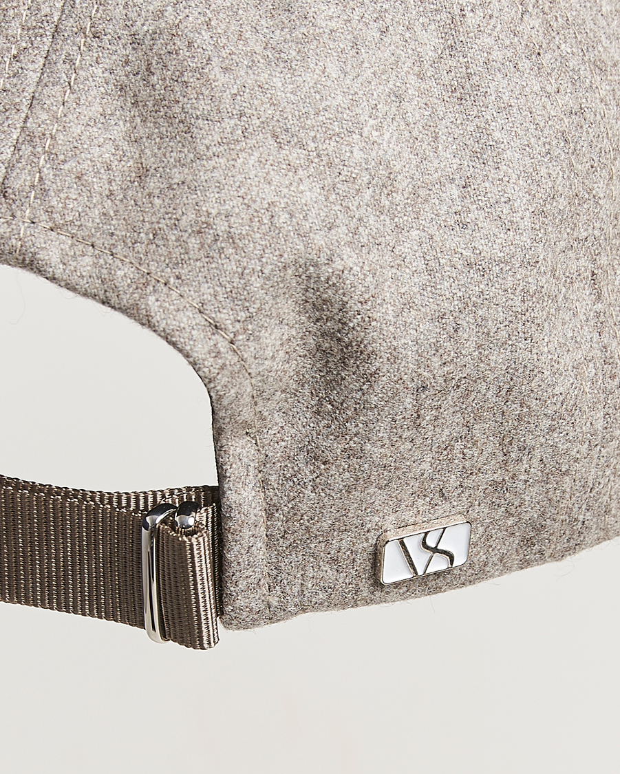 Herre | Hatter og capser | Varsity Headwear | Flannel Baseball Cap Umber Beige