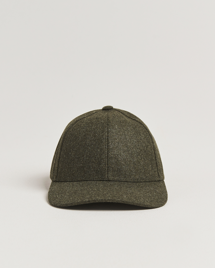 Herre | Hatter og capser | Varsity Headwear | Flannel Baseball Cap Forest Green