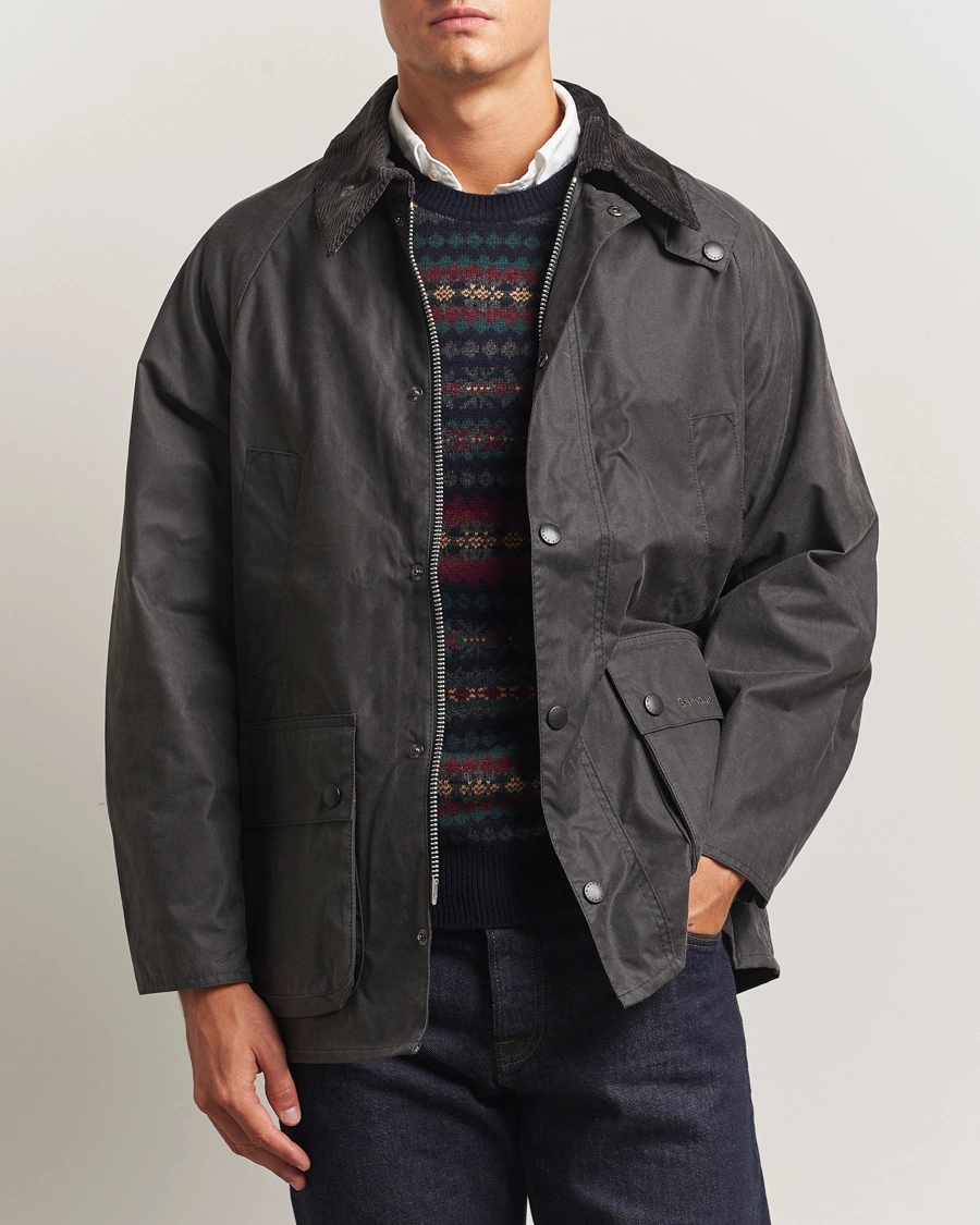 Herre | Jakker | Barbour Heritage | Oversize Bedale Wax Jacket Grey