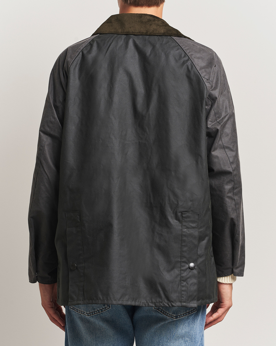 Herre | Jakker | Barbour Heritage | Patchwork Oversize Bedale Wax Jacket Sage Multi