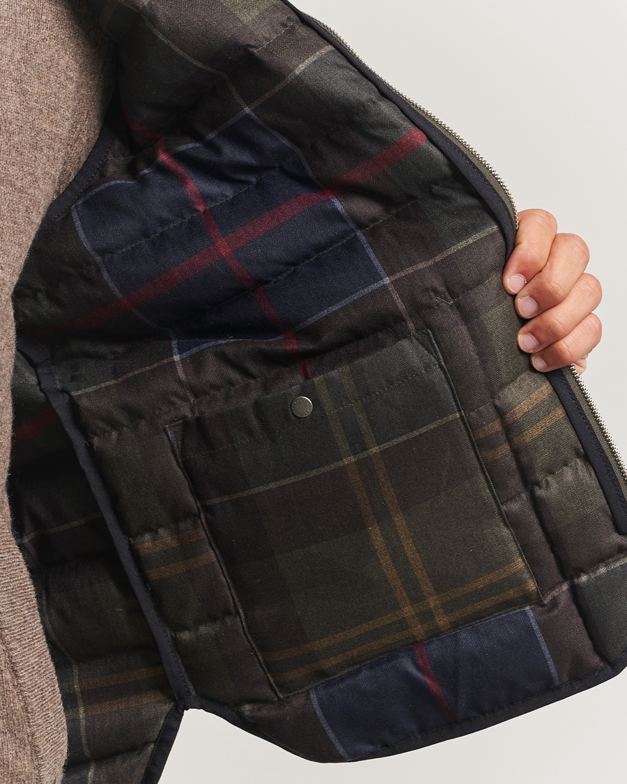 Herre | Vester | Barbour Heritage | Reversible Down Filled Liner Olive
