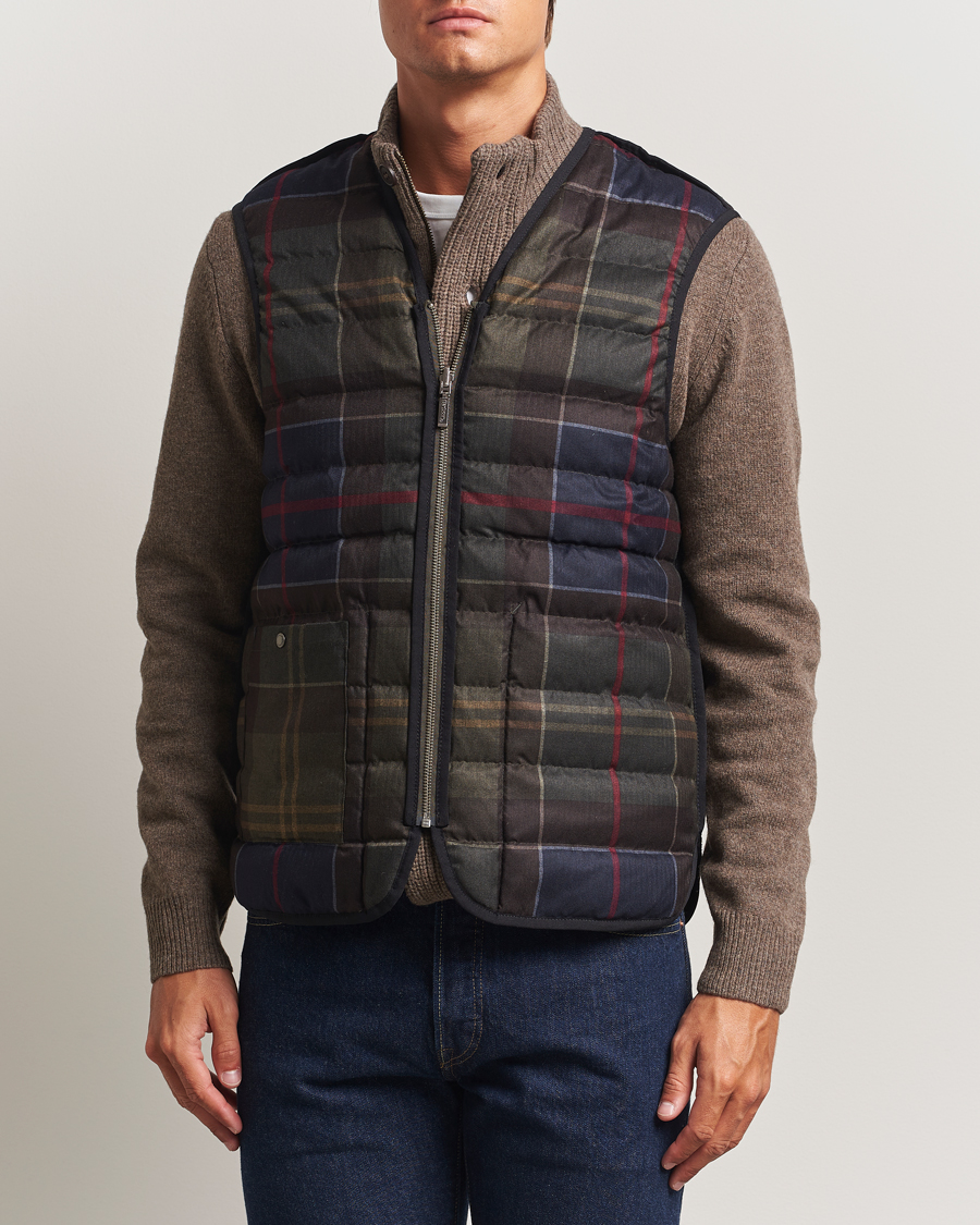 Herre | Vester | Barbour Heritage | Reversible Down Filled Liner Olive