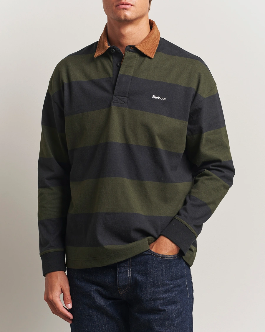 Herre | Gensere | Barbour Heritage | Newclose Rugby Shirt Black
