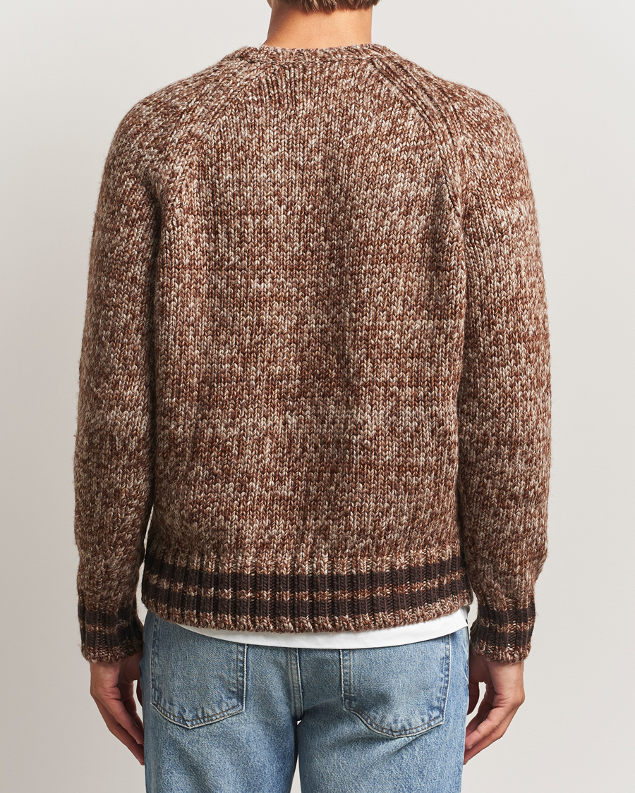 Herre | Gensere | GANT 240 Mulberry Street | Wool Heavy Knitted Sweater Light Brown Melange