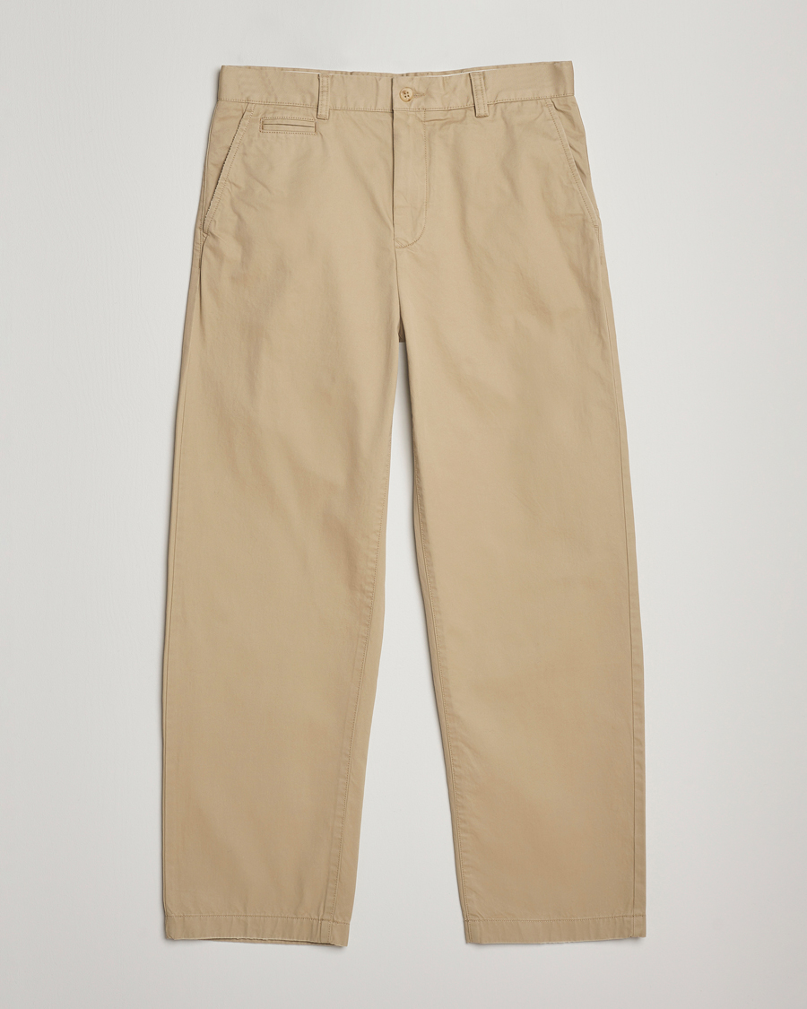 Herre | Bukser | GANT 240 Mulberry Street | Relaxed Fit Cotton Twill Chinos Woody Beige