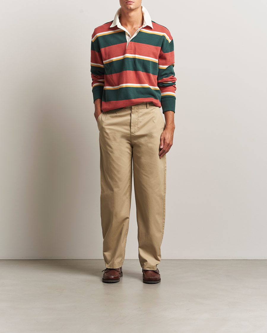 Herre | Bukser | GANT 240 Mulberry Street | Relaxed Fit Cotton Twill Chinos Woody Beige