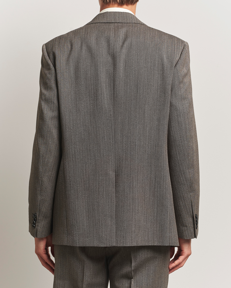 Herre | Dressjakker | GANT 240 Mulberry Street | Herringbone Suit Jacket Deep Brown