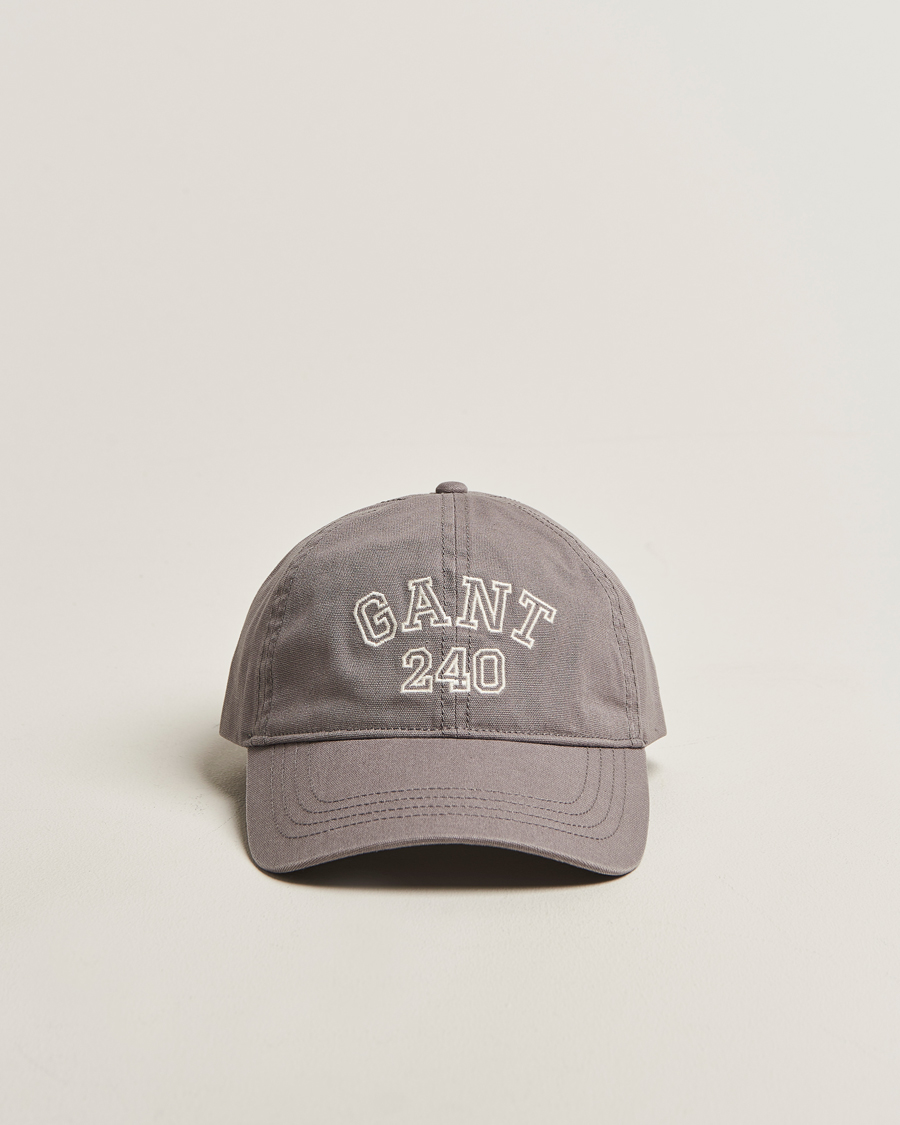 Herre | Hatter og capser | GANT 240 Mulberry Street | Washed Canvas Cap Steel Grey