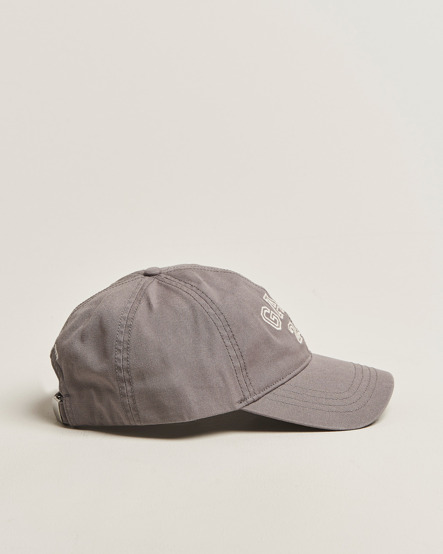 Herre | Hatter og capser | GANT 240 Mulberry Street | Washed Canvas Cap Steel Grey