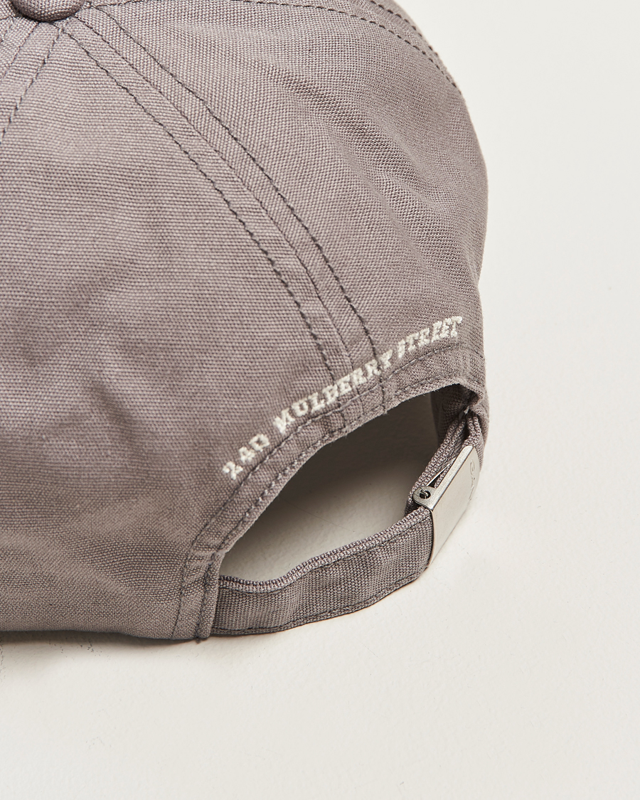 Herre | Hatter og capser | GANT 240 Mulberry Street | Washed Canvas Cap Steel Grey