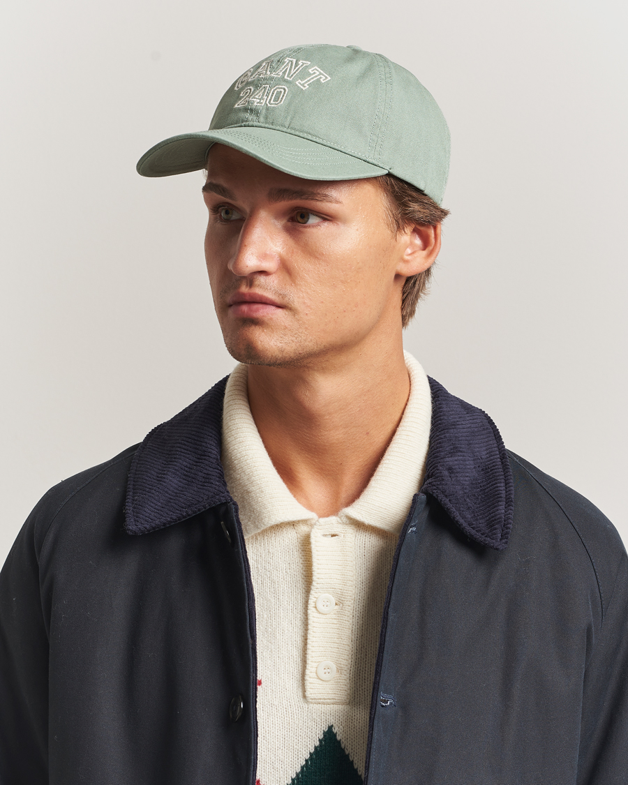 Herre | Hatter og capser | GANT 240 Mulberry Street | Washed Canvas Cap Forest Green