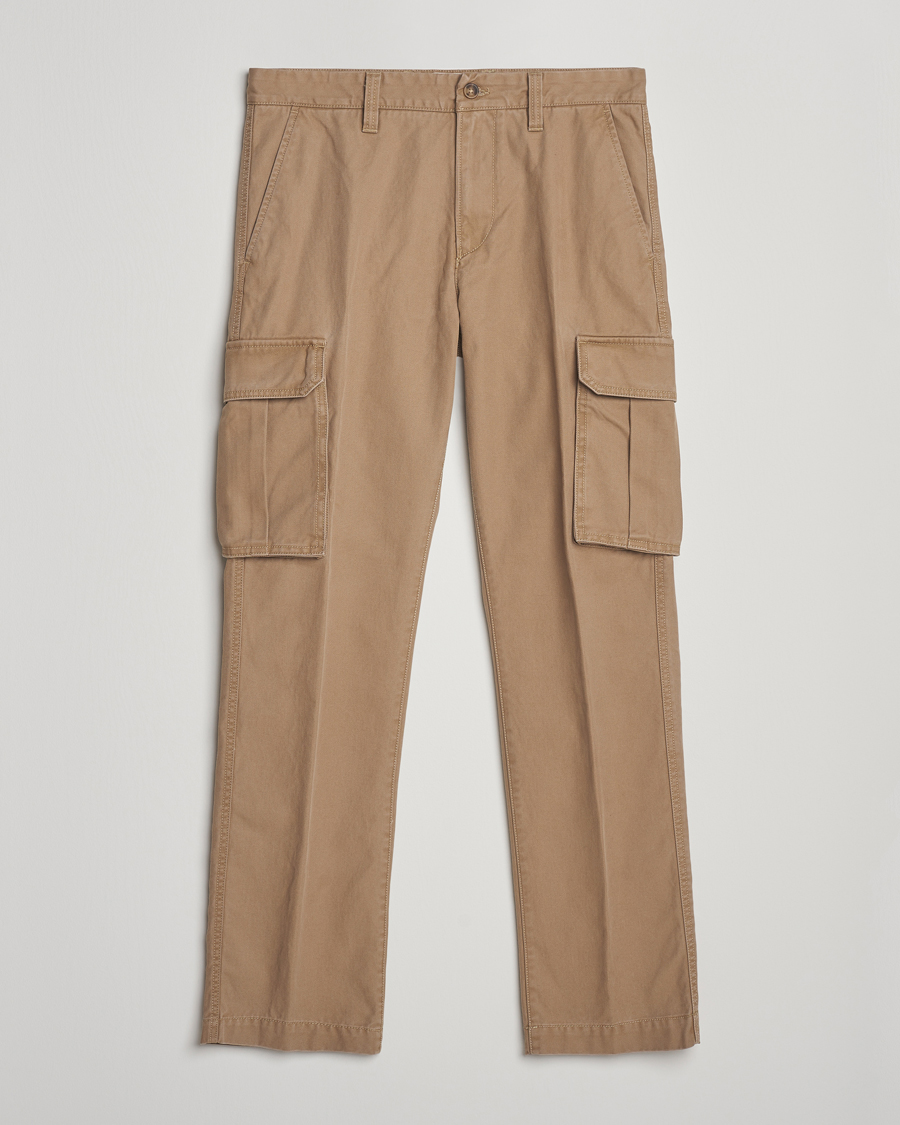 Herre | Bukser | GANT | Regular Fit Cotton Twill Cargo Pants Light Taupe