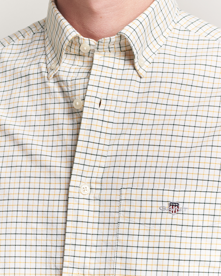 Herre | Skjorter | GANT | Regular Fit Classic Checked Oxford Shirt Forest Green