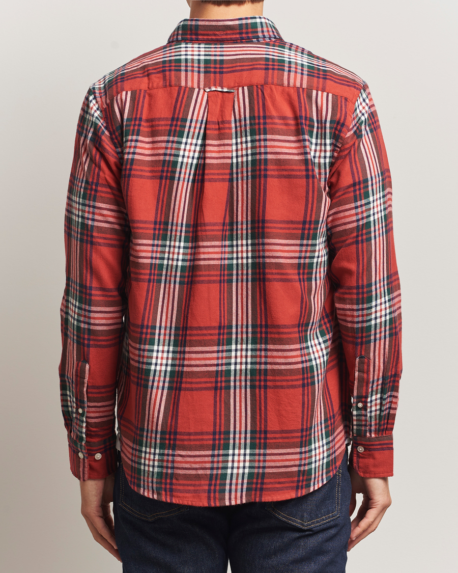 Herre | Skjorter | GANT | Regular Fit Checked Flannel Shirt Modern Rust