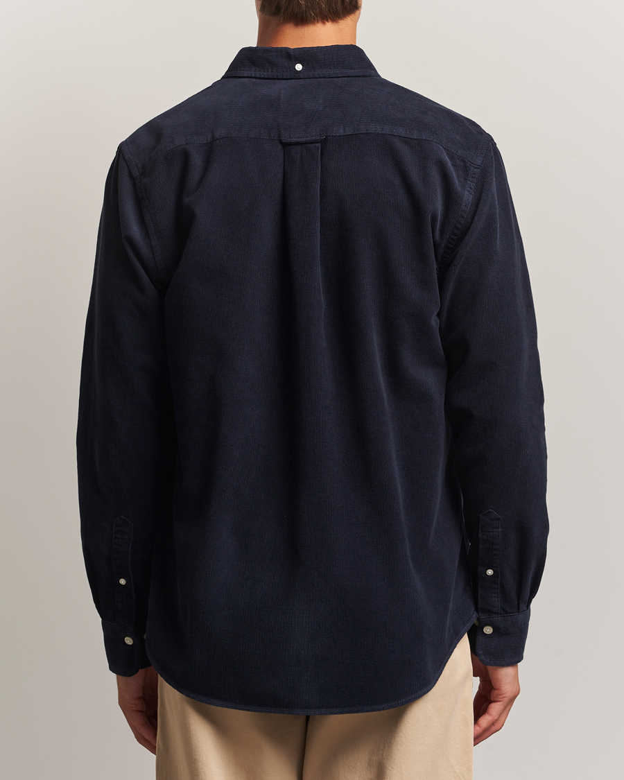 Herre | Skjorter | Gant | Regular Fit Corduroy Shirt Evening Blue