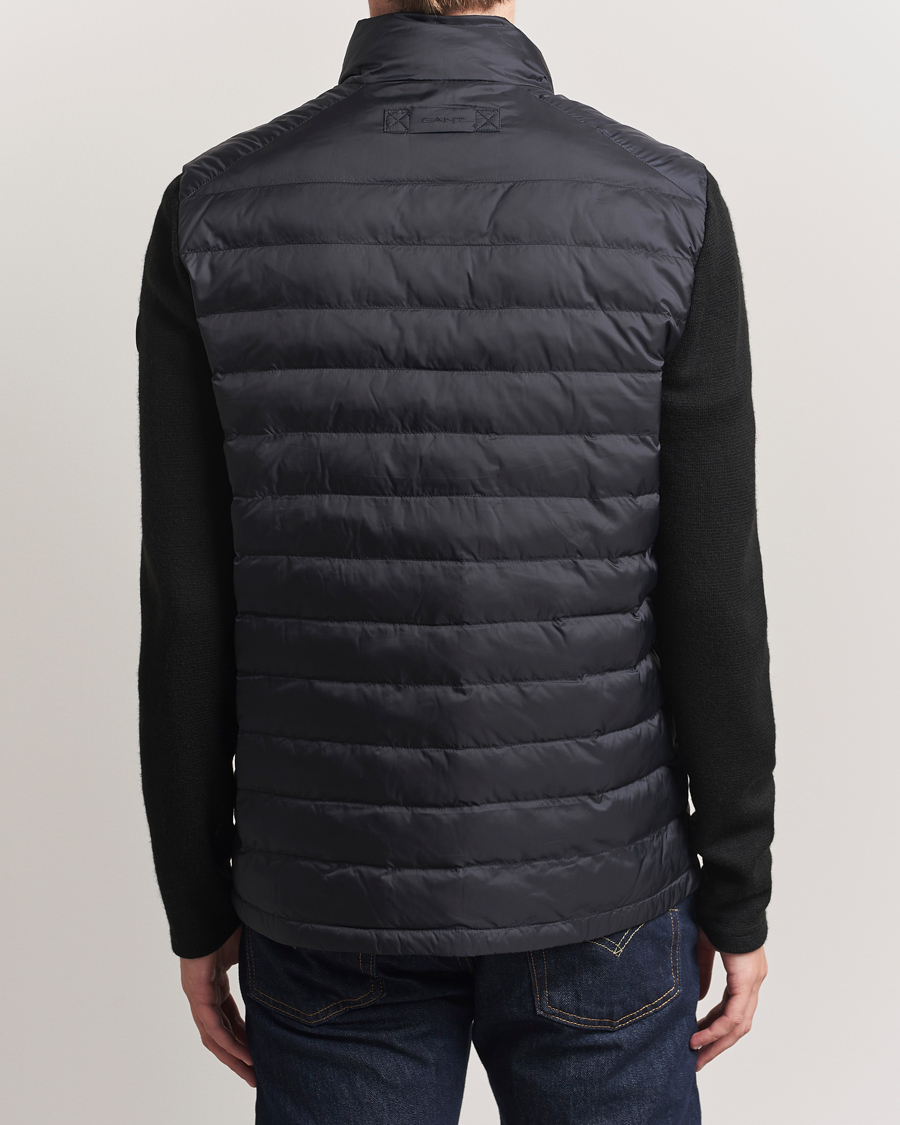 Herre | Jakker | GANT | Mixed Media Hybrid Jacket Black