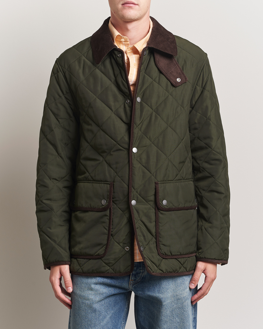 Herre | Jakker | Gant | Quilted Fleece Jacket Green Lagoon