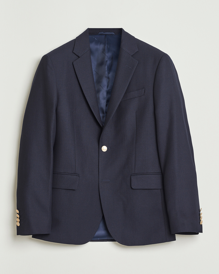 Herre | Dressjakker | Gant | Wool Club Blazer Evening Blue