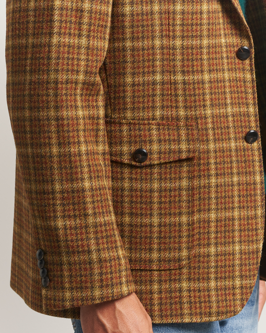 Herre | Dressjakker | Gant | Checked Tweed Blazer Peanut Butter