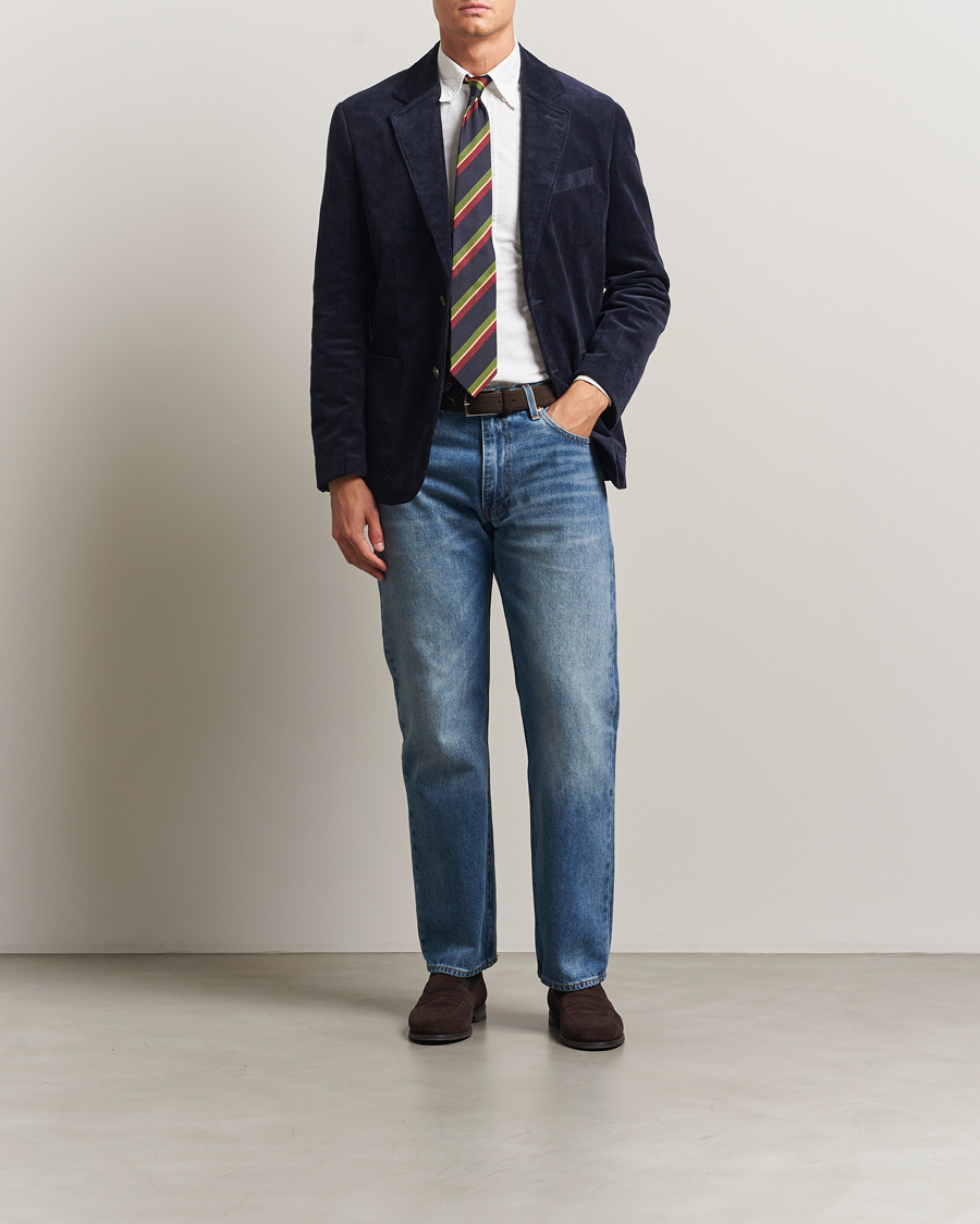 Herre | Dressjakker | GANT | Corduroy Blazer Evening Blue