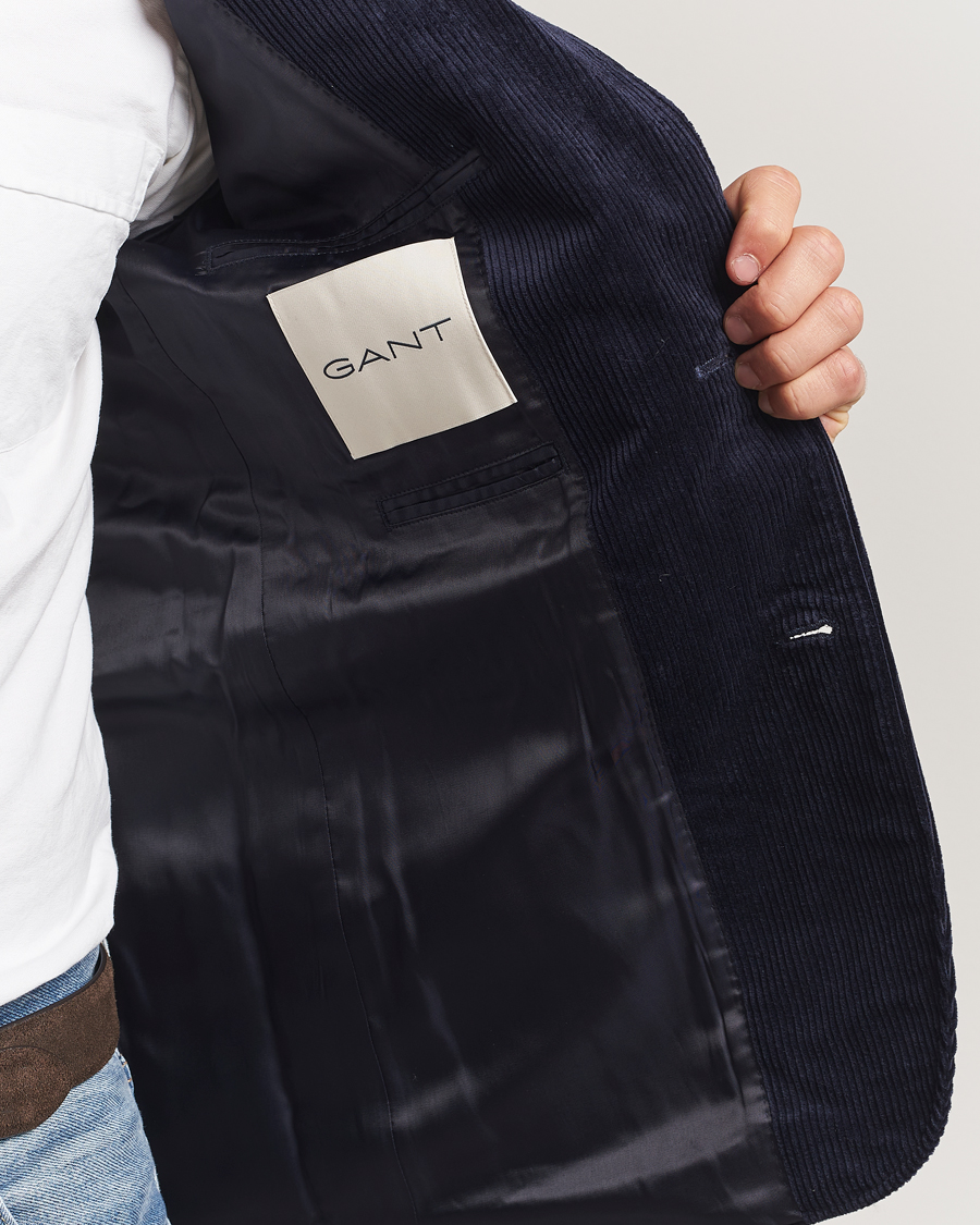 Herre | Dressjakker | GANT | Corduroy Blazer Evening Blue