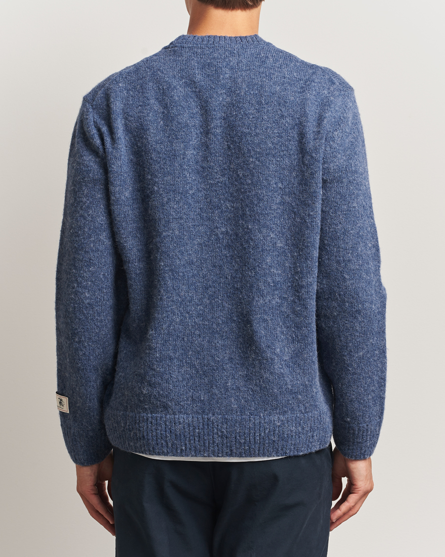 Herre | Gensere | GANT | Scottish Wool Knitted Crew Neck Sweater Marine Melange