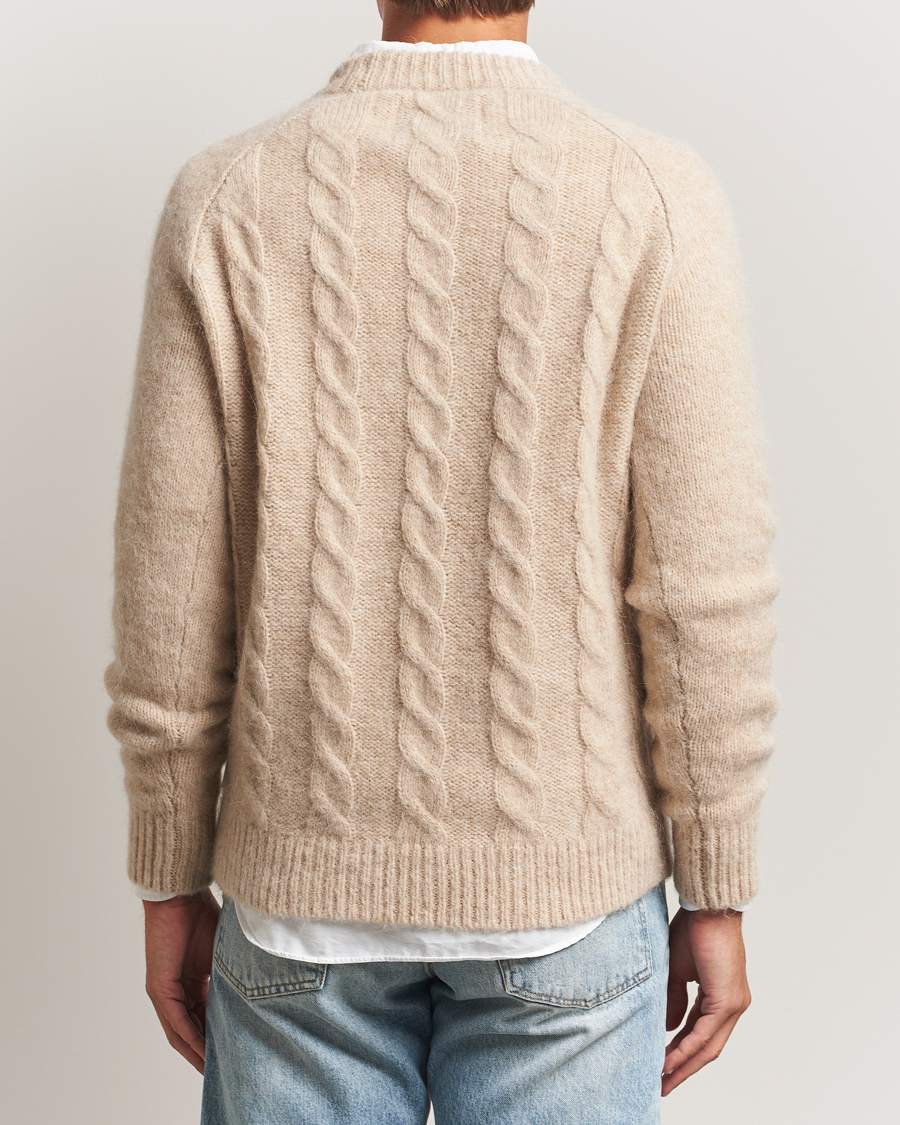 Herre | Gensere | GANT | Alpaca/Lambswool Cable Crew Neck Seed Melange