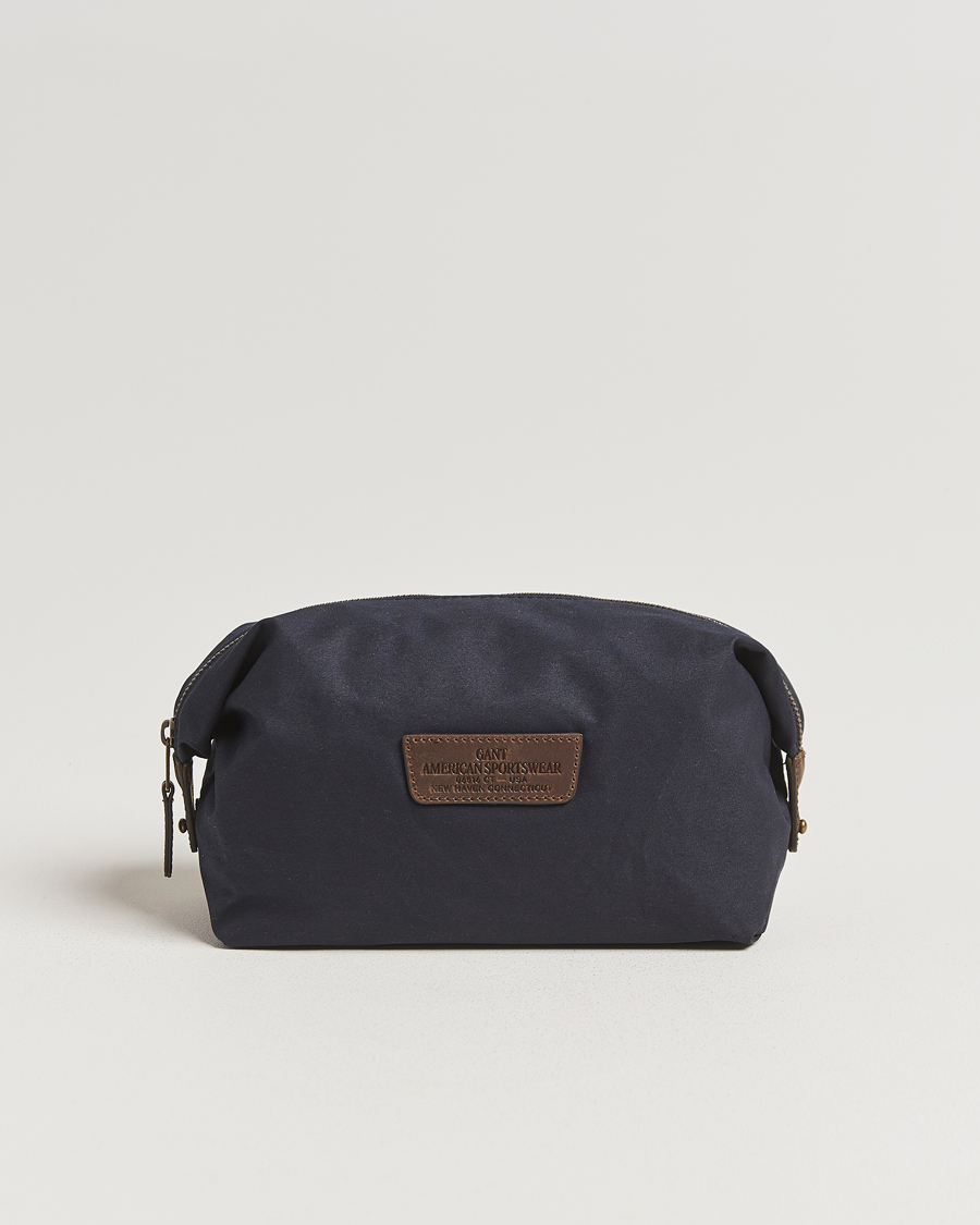 Herre | Vesker | GANT | Waxed Cotton Washbag Evening Blue