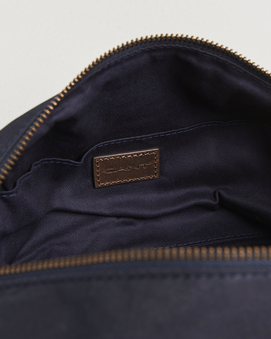 Herre | Vesker | GANT | Waxed Cotton Washbag Evening Blue