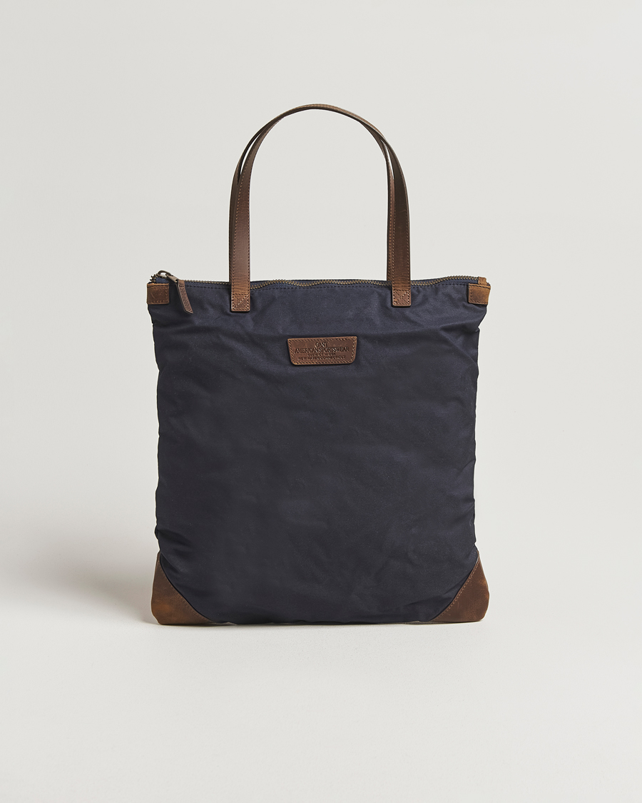 Herre | Vesker | GANT | Waxed Cotton Tote Bag Evening Blue
