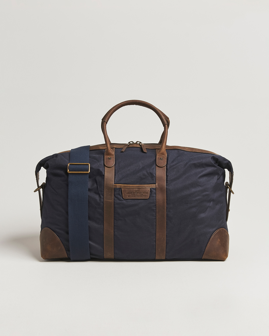 Herre | Vesker | GANT | Waxed Cotton Duffle Bag Evening Blue