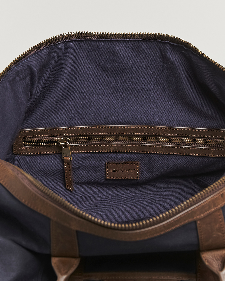 Herre | Vesker | GANT | Waxed Cotton Duffle Bag Evening Blue