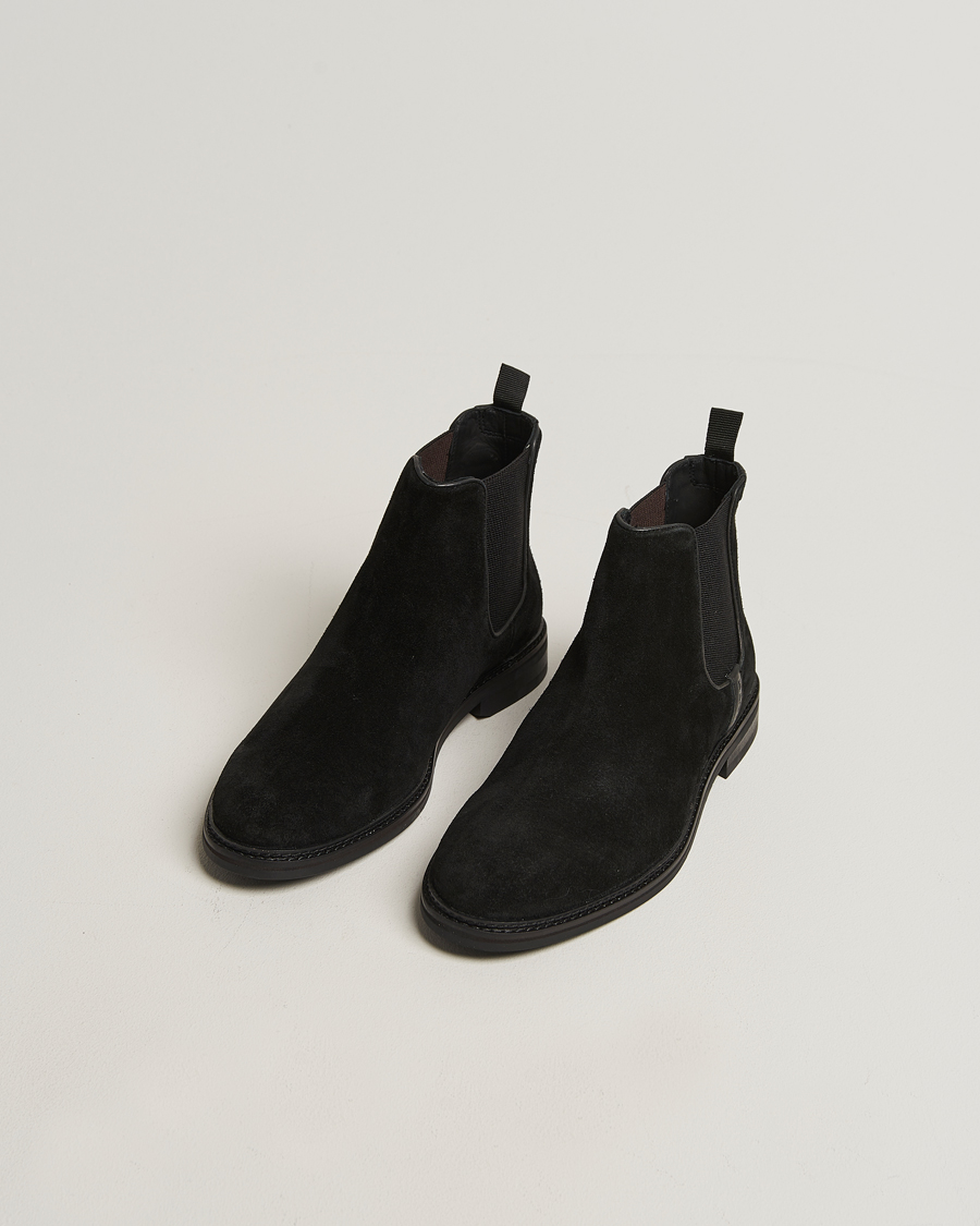 Herre | Støvler | GANT | Bidford Suede Chelsea Boot Black