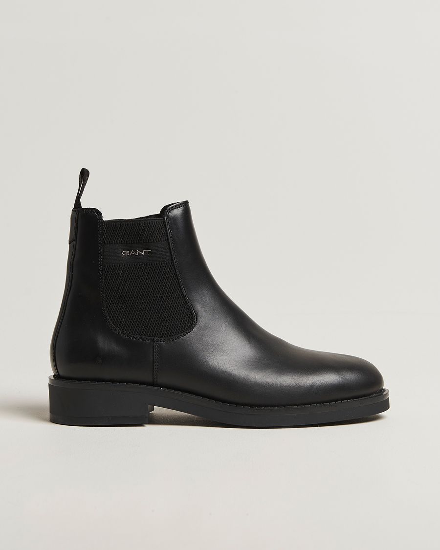 GANT Prepdale Leather Chelsea Boot Black – Svart