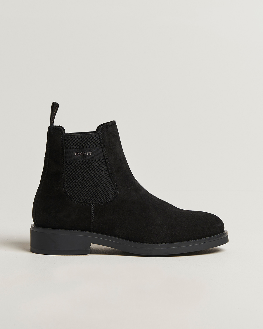 GANT Prepdale Suede Chelsea Boot Black – Svart