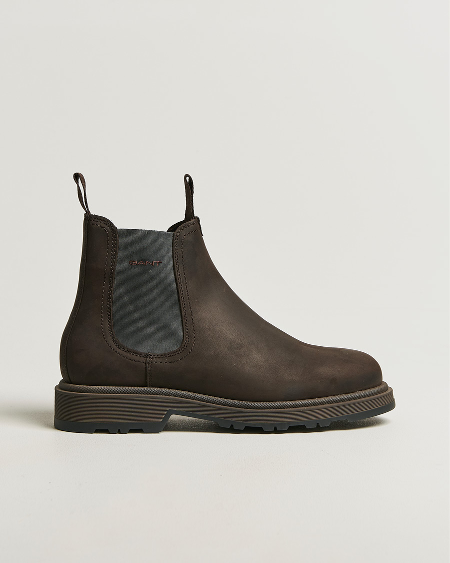 Herre | Støvler | GANT | Blisdor Rough Leather Chelsea Boot Dark Brown