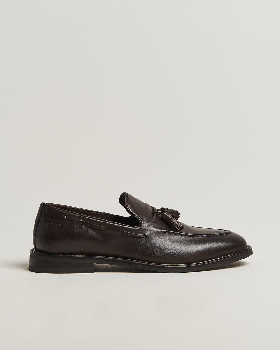Herre | Loafers | GANT | Lozham Leather Tassle Loafer Dark Brown