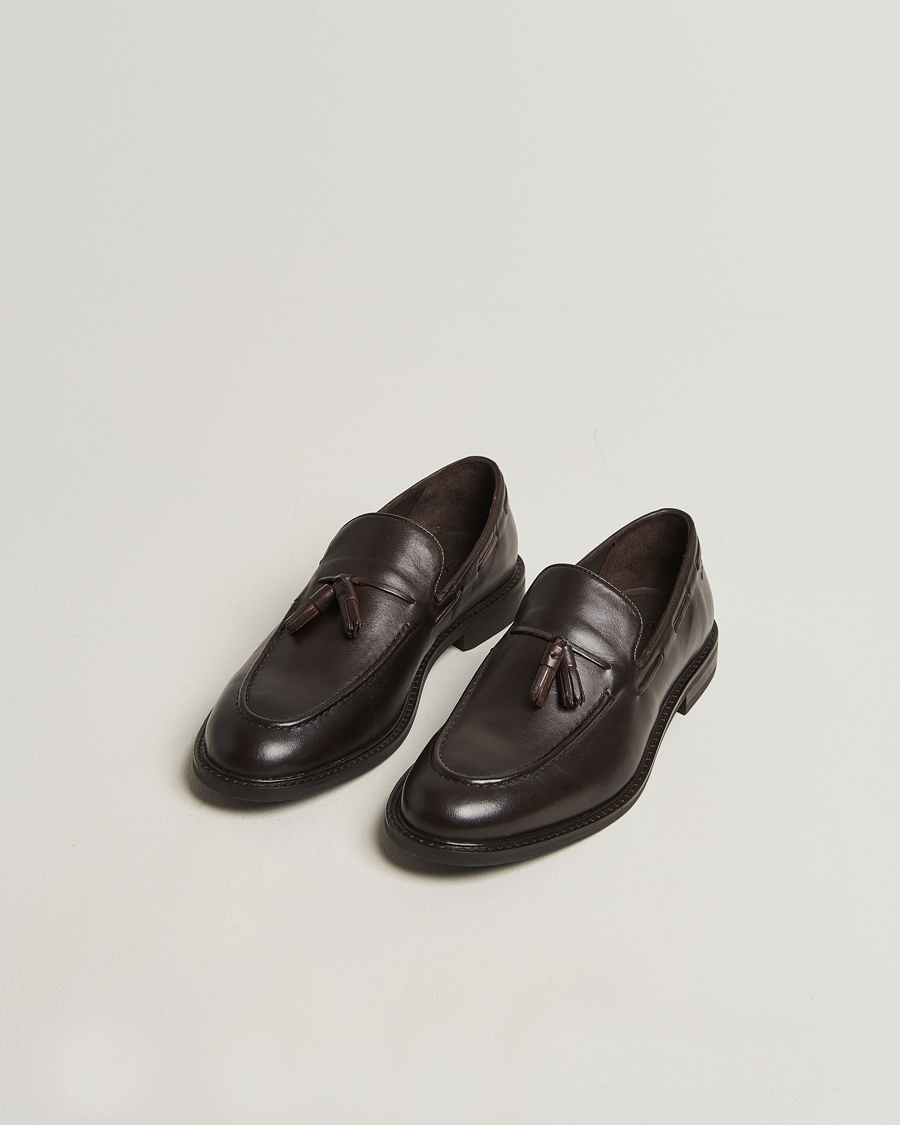 Herre | Loafers | GANT | Lozham Leather Tassle Loafer Dark Brown