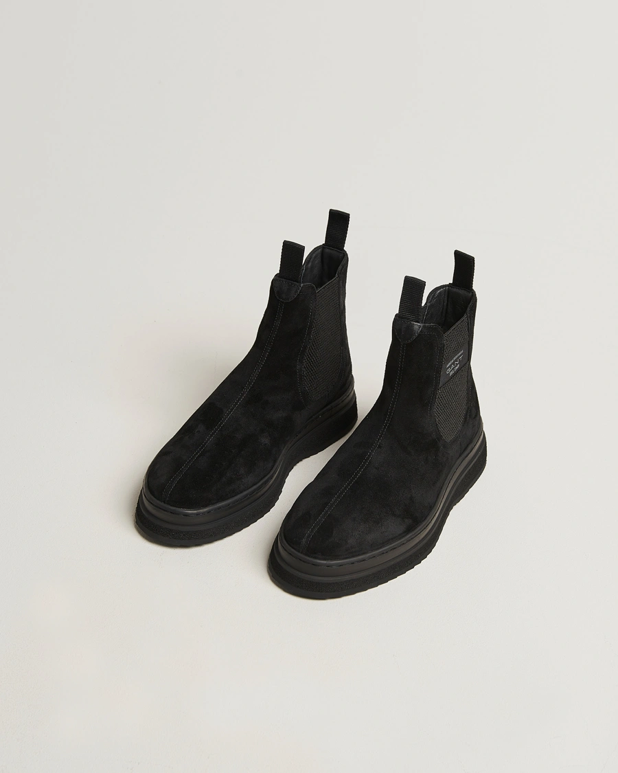 Herre | Støvler | GANT | Blistown Shearling Suede Chelsea Boot Black