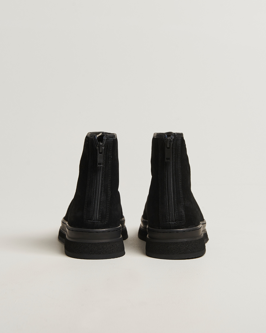 Herre | Støvler | GANT | Blistown Shearling Suede Curling Boot Black