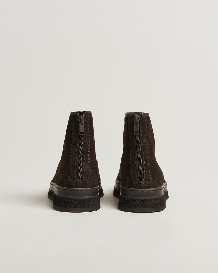 Herre | Støvler | GANT | Blistown Shearling Suede Curling Boot Espresso Brown