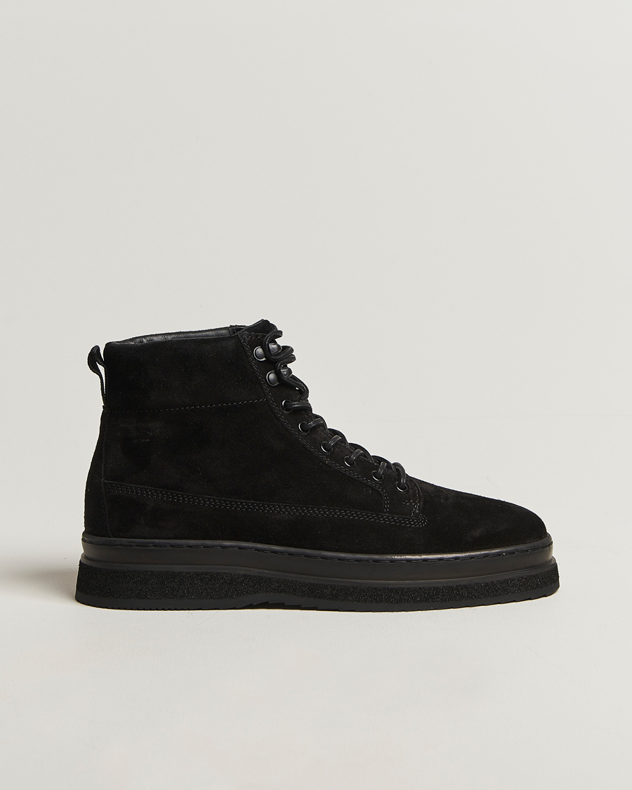 Herre | Støvler | GANT | Blistown Shearling Suede Boot Black