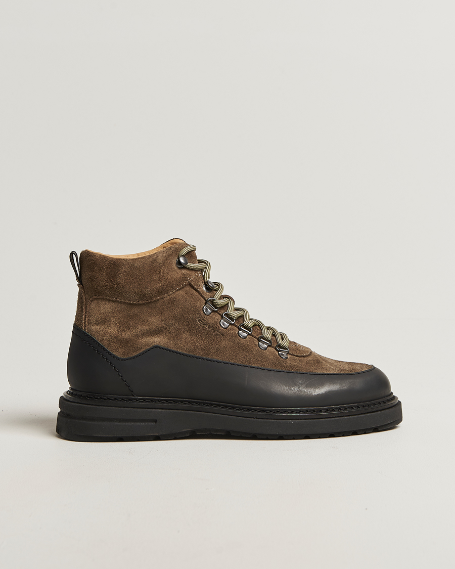 Herre | Støvler | GANT | Hillprep Suede Boot Dark Olive