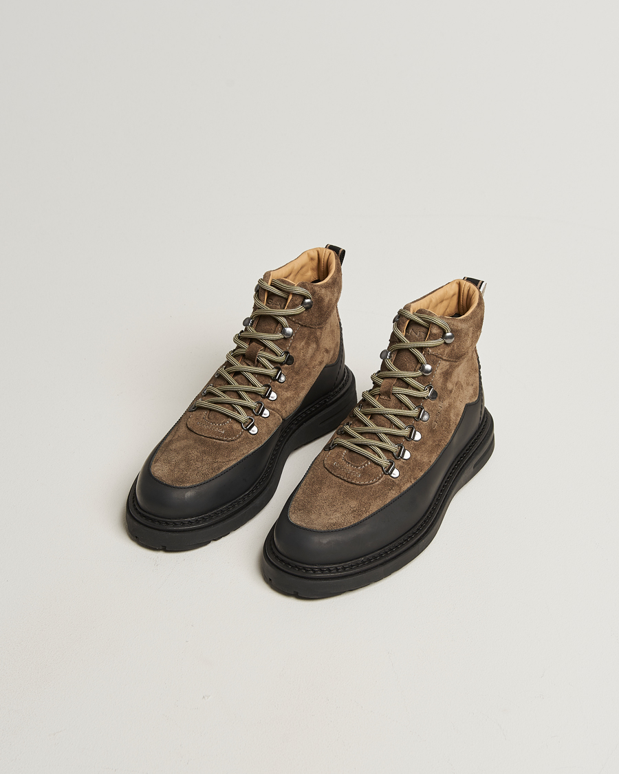 Herre | Støvler | GANT | Hillprep Suede Boot Dark Olive