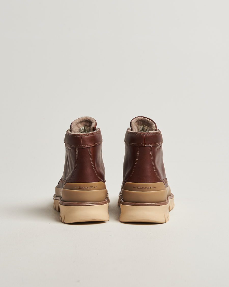 Herre | Støvler | GANT | Nebrada Leather Moc Toe Boot Cognac