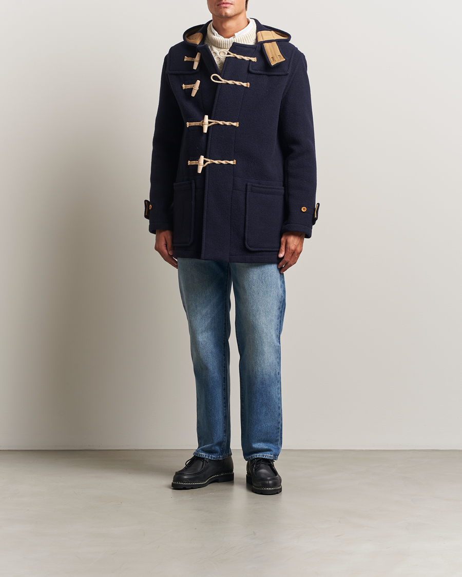Herre | Jakker | Gloverall | Mid Length Monty Union Jack Duffle Coat Navy