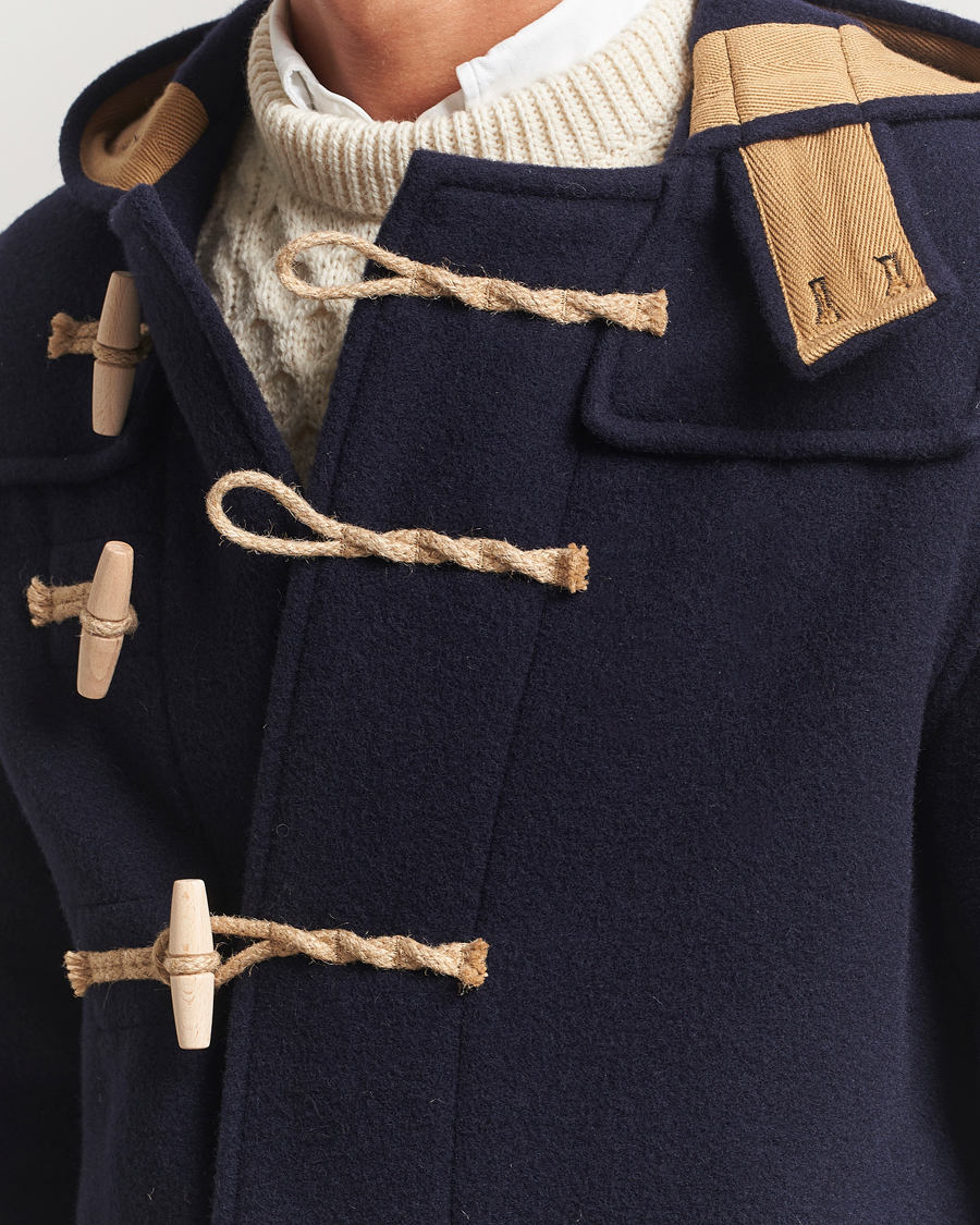 Herre | Jakker | Gloverall | Mid Length Monty Union Jack Duffle Coat Navy