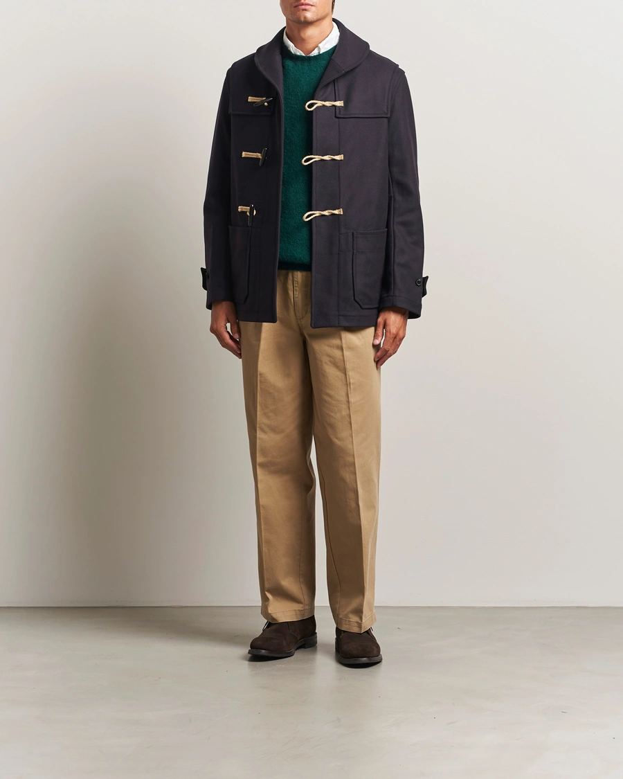 Herre | Jakker | Gloverall | Shawl Collar Duffle Jacket Navy
