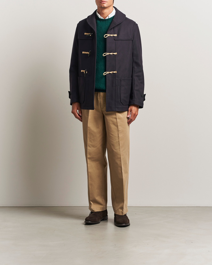 Herre | Jakker | Gloverall | Shawl Collar Duffle Jacket Navy