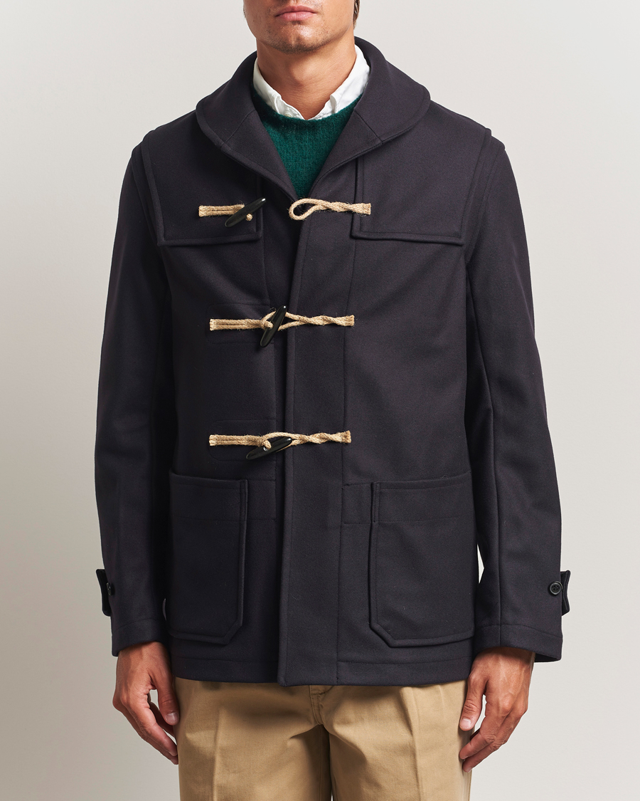 Herre | Jakker | Gloverall | Shawl Collar Duffle Jacket Navy